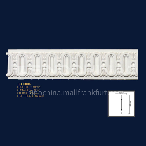 2400mm European line Pu line European style skirting line carved flat line fireproof line interior decoration material Series 3